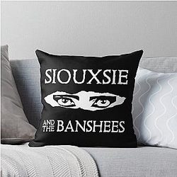 Siouxsie and the Banshees Eyes Throw Pillow