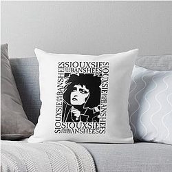 Siouxsie Sioux Goth Throw Pillow