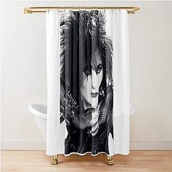 Siouxsie and the Banshees black shower curtain