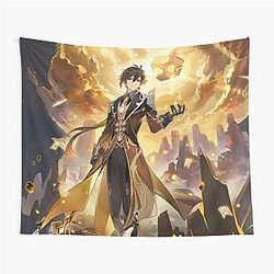 Genshin Impact Flags – Zhongli Genshin Impact Anime Flag Tapestry [ID15942]