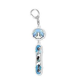 SK8 The Infinity Keychains - Langa Hasegawa Chibi With Skate Broad Keychain [ID10269]