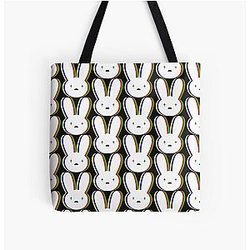 Bad Bunny Bags – Bad Bunny Pattern All Over Print Tote Bag RB3107 [ID12338]