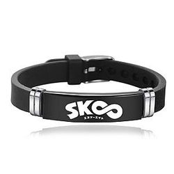 SK8 The Infinity Bracelets - SK8 The Infinity Black Wristband Bracelet [ID9709]