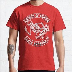 SK8 The Infinity T-Shirts - Church of Skatan (white) Classic T-Shirt [ID7974]