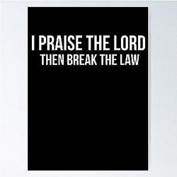 A$AP Rocky x Skepta - Praise the Lord then Break the Law Poster