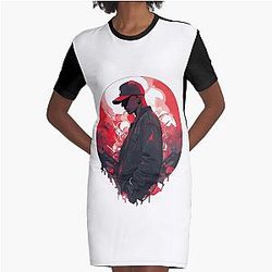 Skepta Cartoon Graphic T-Shirt Dress