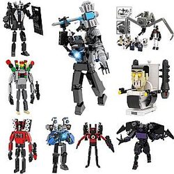 Skibidi Toilet Game Characters Titans Camera Man Speaker TV Man Toy Building Blocks