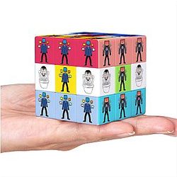 Mini Skibidi Toilet Rubik Game Keychain