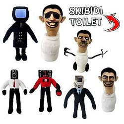 30cm 7pcs Skibidi Toilet Plush