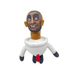 26cm White Skibidi Toilet Style B Stuffed Toy Plush