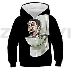 Skibidi Toilet Toilet Man 3D Skibidi Toilet Printed Pullovers Hoodies