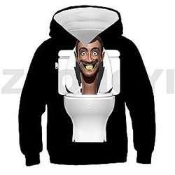 Skibidi Toilet Toilet Man Game 3D Print Hoodie