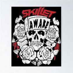 Vintage Skillet Music Band Poster
