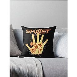 Skillet band logo Throw Pillow