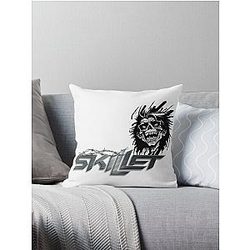 Skillet Skull Shredder Throw Pillow