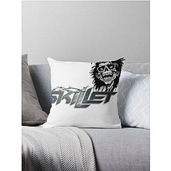 Skillet Skull Shredder Throw Pillow