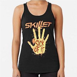 Skillet band logo Racerback Tank Top