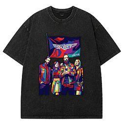 New Design 2026 DTNK0907cl Washed Skillet T-Shirts