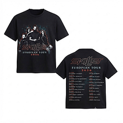 European Tour 2026 Dates Graphic Tee LA1007 Skillet T-Shirts