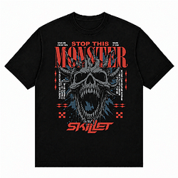 Skillet Stop This Monster HTCT2608 Skillet T-Shirts