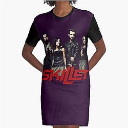 Skillet Band-Members Graphic T-Shirt Dress