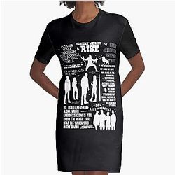 Skillet with all lyrics  Graphic T-Shirt Dress