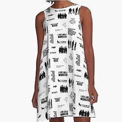 Skillet All Lyrics Pack A-Line Dress