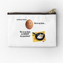 My Brain on Skillet Zipper Pouch