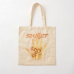 Skillet band logo Cotton Tote Bag