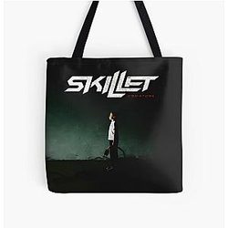 Skillet Overal afdrukken tote tas