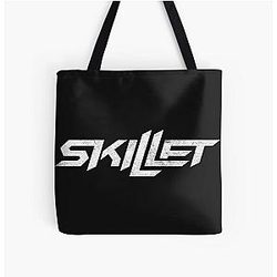 Skillet Logo All Over Print Tote Bag