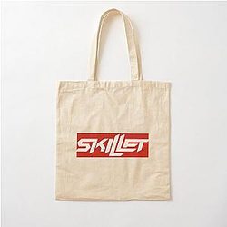 Skillet Sticker Cotton Tote Bag