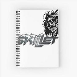 Skillet Skull Shredder Spiral Notebook