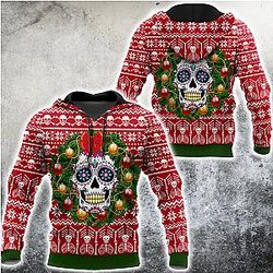 Skulls Christmas 3D All Over Printed Unisex Shirts DD07122001