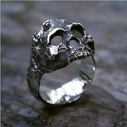 Unique Vintage Skull Ring Gothic Stainless Steel