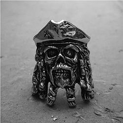 Vintage Pirates Skull Stainless Steel Ring