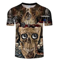 Skull Rock Band Fashion T-shirt