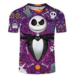 Funny Skull Ghost Fashion T-shirt