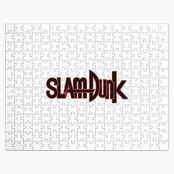 Slam Dunk Puzzles - Red Stroke Black Letter Slam Dunk Jigsaw Puzzle RB0512