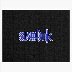 Slam Dunk Puzzles - White Stroke Blue Letter Slam Dunk Jigsaw Puzzle RB0512