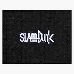 Slam Dunk Puzzles - Blue Stroke White Letter Slam Dunk Jigsaw Puzzle RB0512
