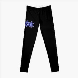 Slam Dunk Leggings - White Stroke Blue Letter Slam Dunk Leggings RB0512
