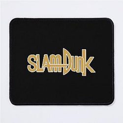 Slam Dunk Mouse Pads - White Stroke Gold Letter Slam Dunk Mouse Pad RB0512