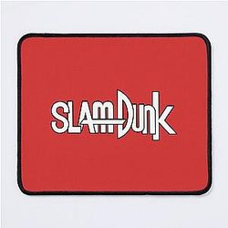 Slam Dunk Mouse Pads - Black Stroke White Letter Slam Dunk Mouse Pad RB0512