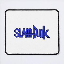 Slam Dunk Mouse Pads - Black Stroke Blue Letter Slam Dunk Mouse Pad RB0512