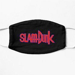 Slam Dunk Face Masks - Blue Stroke Red Letter Slam Dunk Flat Mask RB0512
