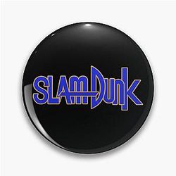 Slam Dunk Pins - Gold Stroke Blue Letter Slam Dunk Pin RB0512