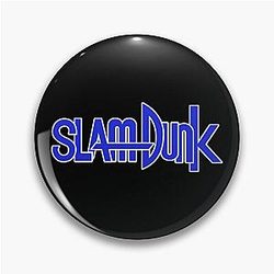 Slam Dunk Pins - White Stroke Blue Letter Slam Dunk Pin RB0512