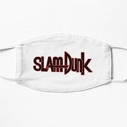 Slam Dunk Face Masks - Red Stroke Black Letter Slam Dunk Flat Mask RB0512