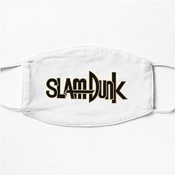 Slam Dunk Face Masks - Gold Stroke Black Letter Slam Dunk Flat Mask RB0512